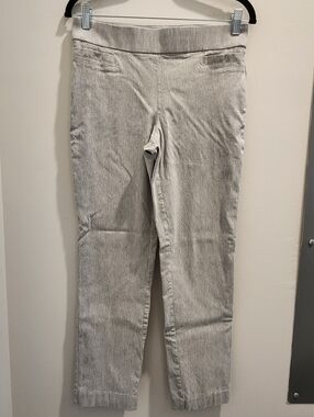 Kim Rogers Light Heather Grey Business Casual Chino Pants Size 6 Short